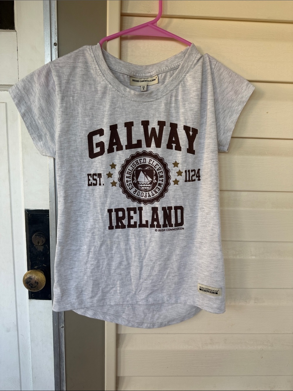Girls' Galway Ireland Heather Grey Graphic Tee